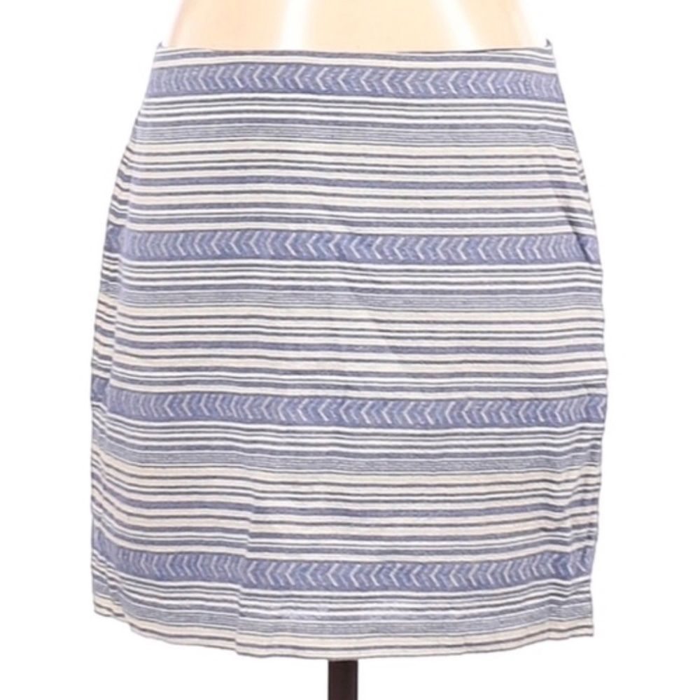 Gap Blue White Striped Skirt